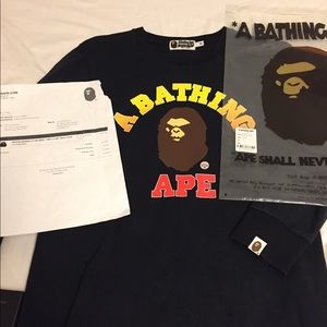 Bape vintage washed long sleeve